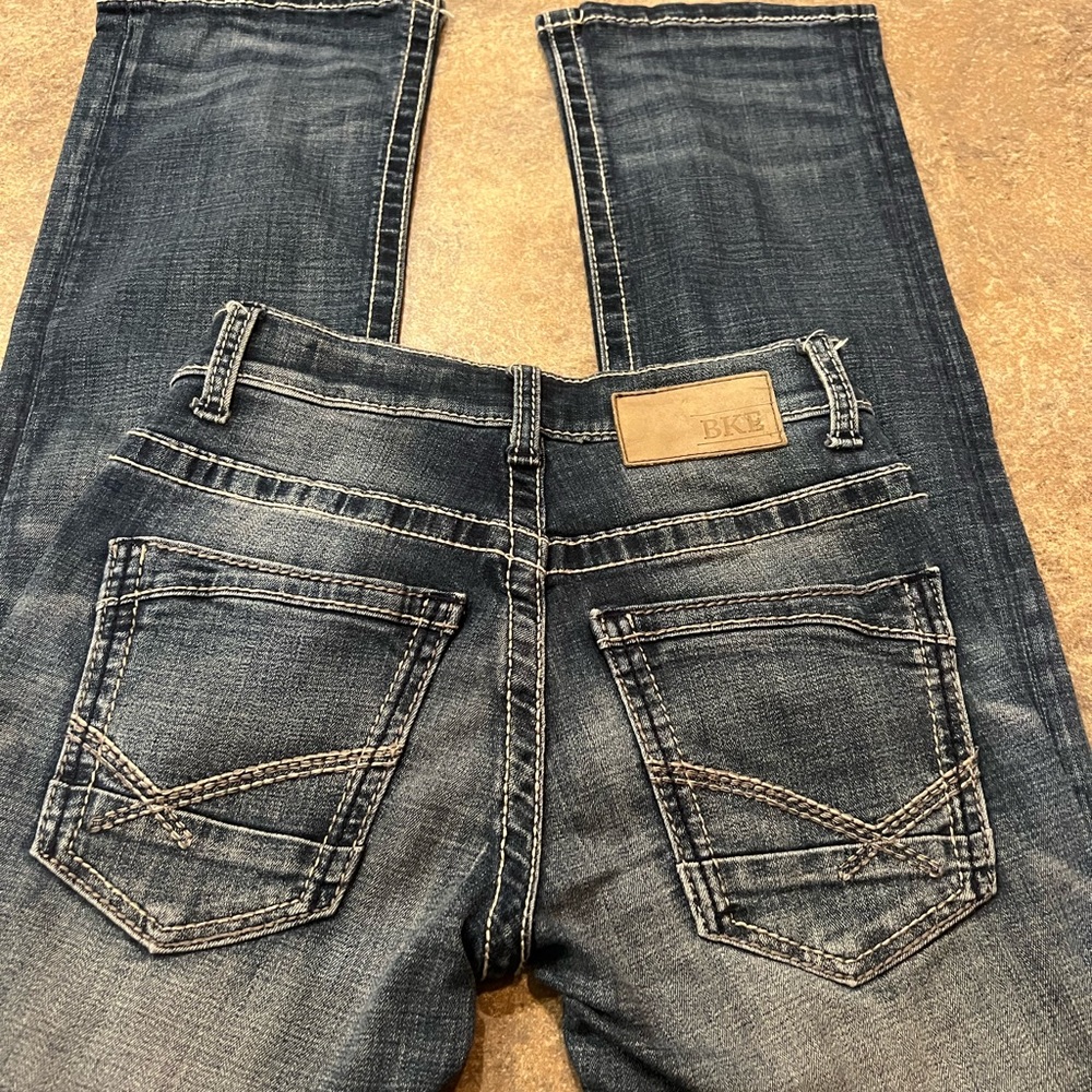 MENS BKE SIZE 25 LIKE NEW AIDEN BOOTLEG JEANS LIKE NEW